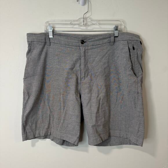 Lululemon Men's Commission Short Qwick Oxford 9" Light Grey 38 Chino - Picture 1 of 8